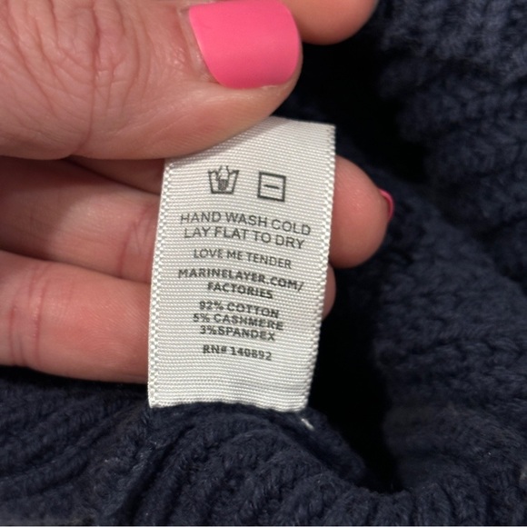 Marine Layer Vista Sweater Tank - Mood Indigo Sleeveless Woman’s Size Medium - Picture 11 of 14